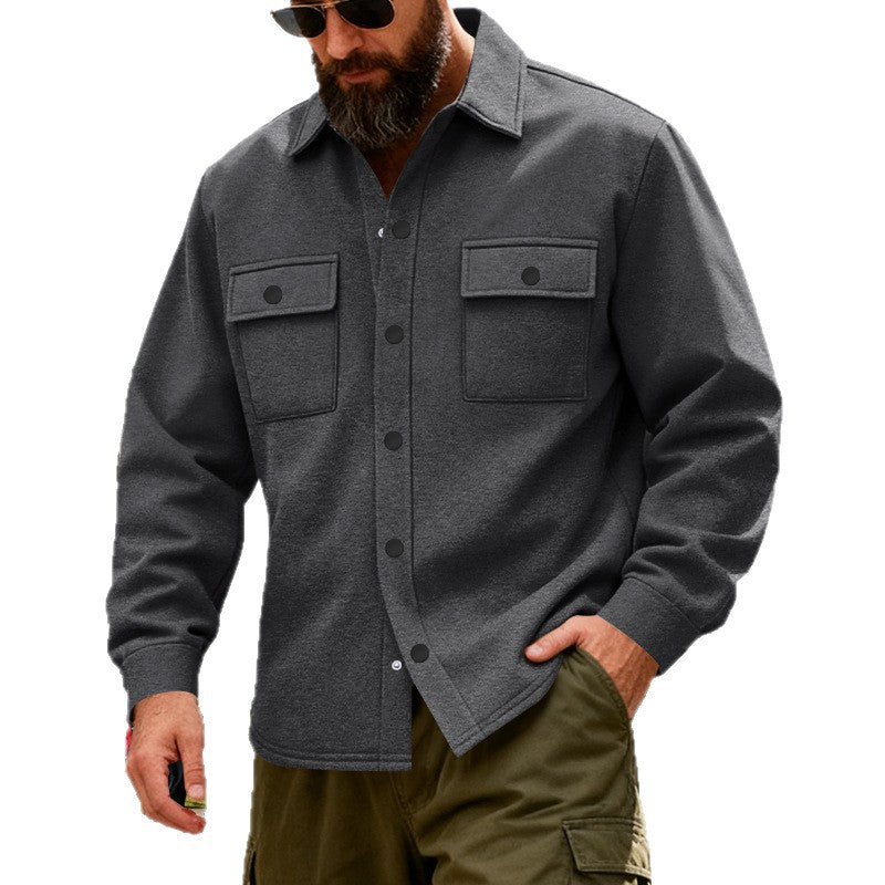 American Heavyweight Loose Fleece-lined Men's Outdoor Workwear Warm Jacket Best YouTube Store