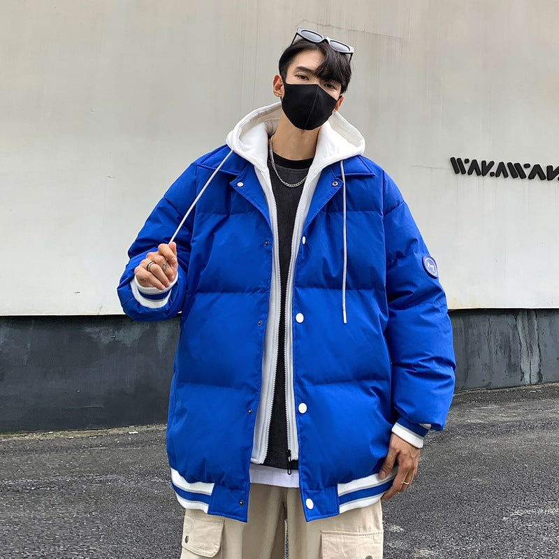 New White Duck Down Thickened Warm Couple Coat CJD