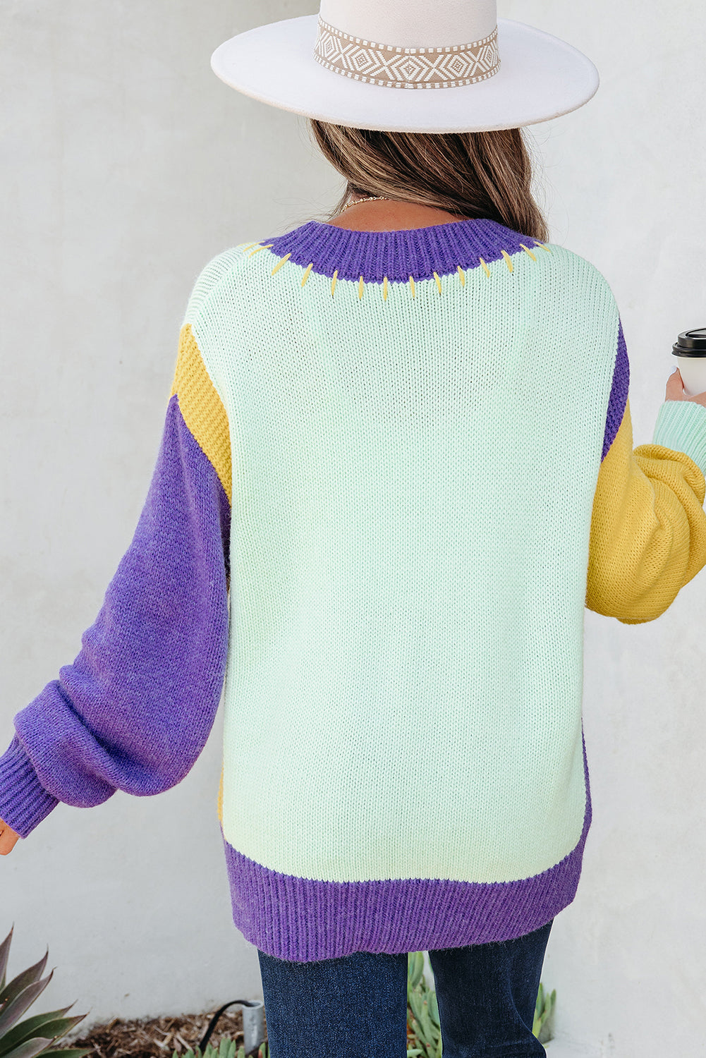 Colette Knitted Drop Shoulder Sweater-1