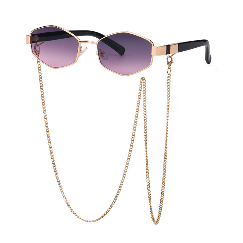 Women's Fashion Personality Chain Korean Style Sunglasses LadyShow.Store