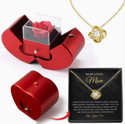 Niche Mother's Day Gift Clavicle Chain Apple Box Set CJD