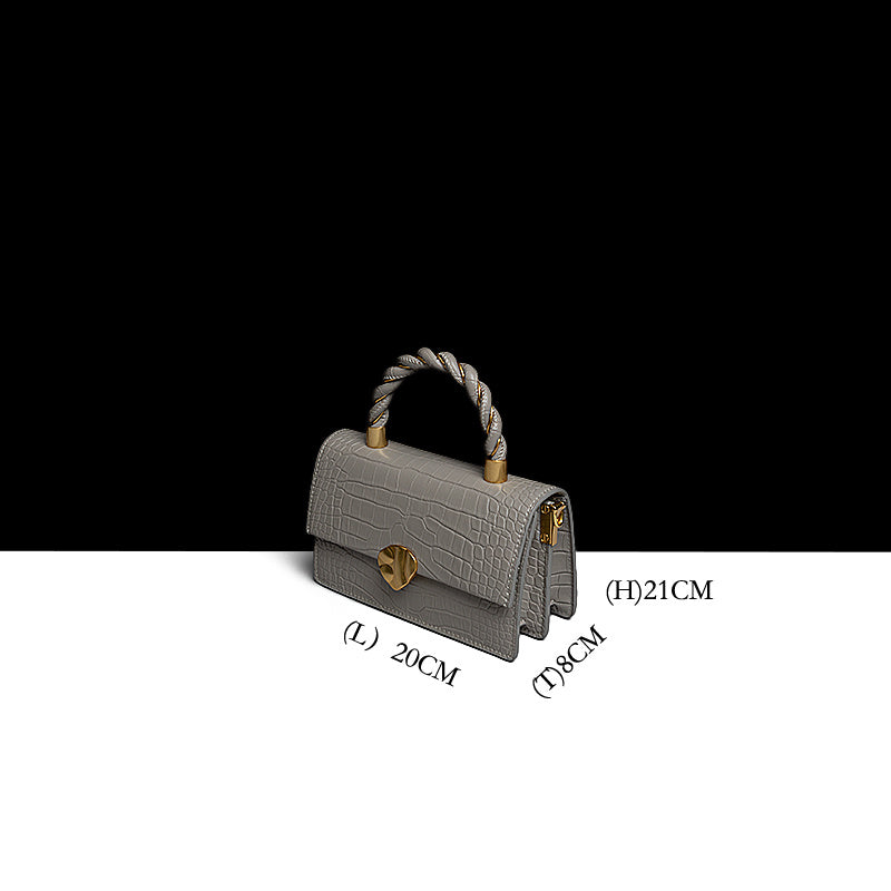 High Quality Hardware Grain Leather Genuine Vintage Handbag LadyShow.Store