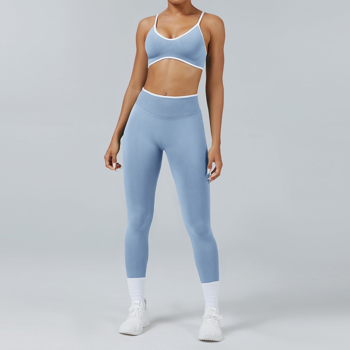 Seamless Back-Support Running Quick-Drying Yoga And Fitness Apparel Set Best YouTube Store