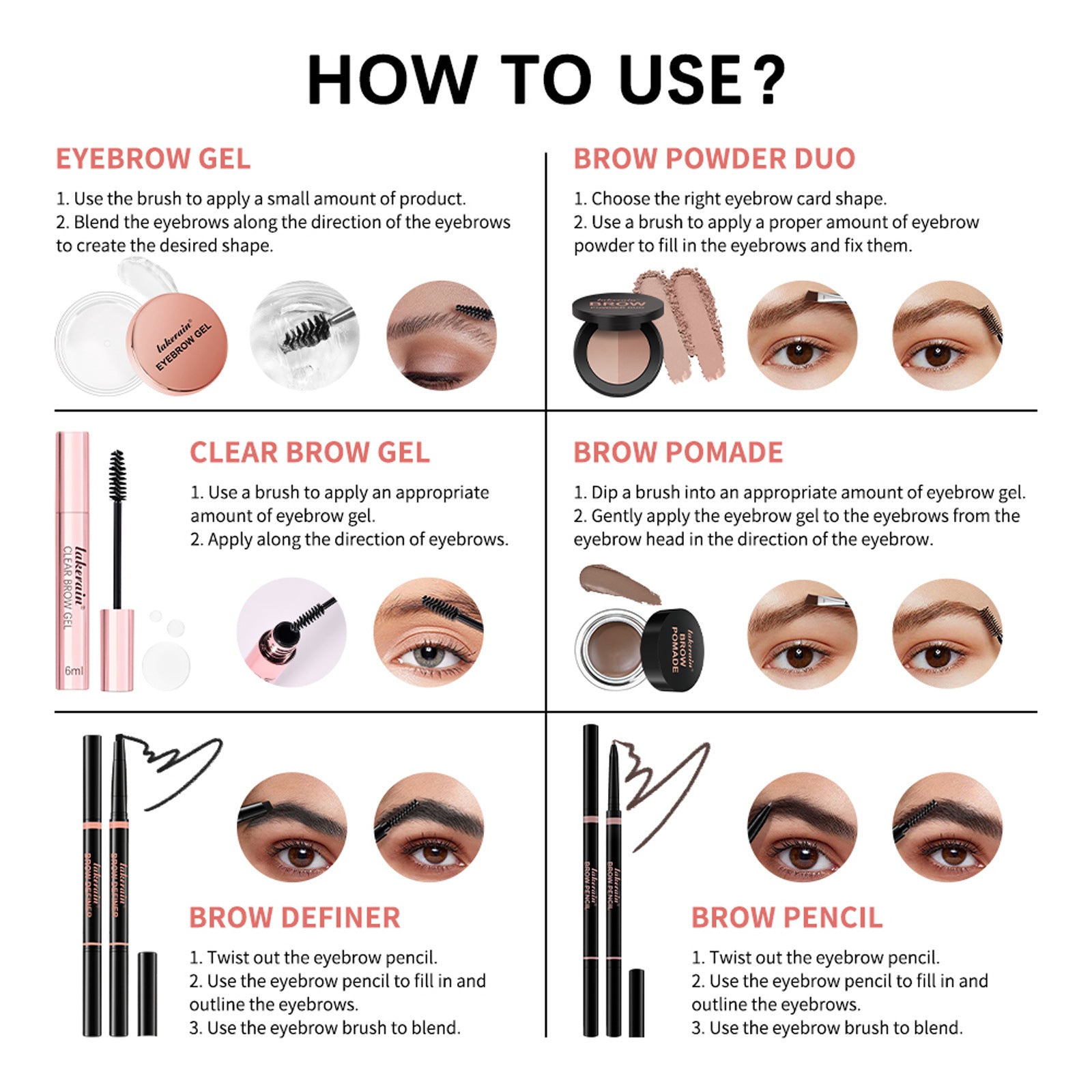 Full Set Of Stereo Powder Brow Cream Eyebrow Gel Suit CJD