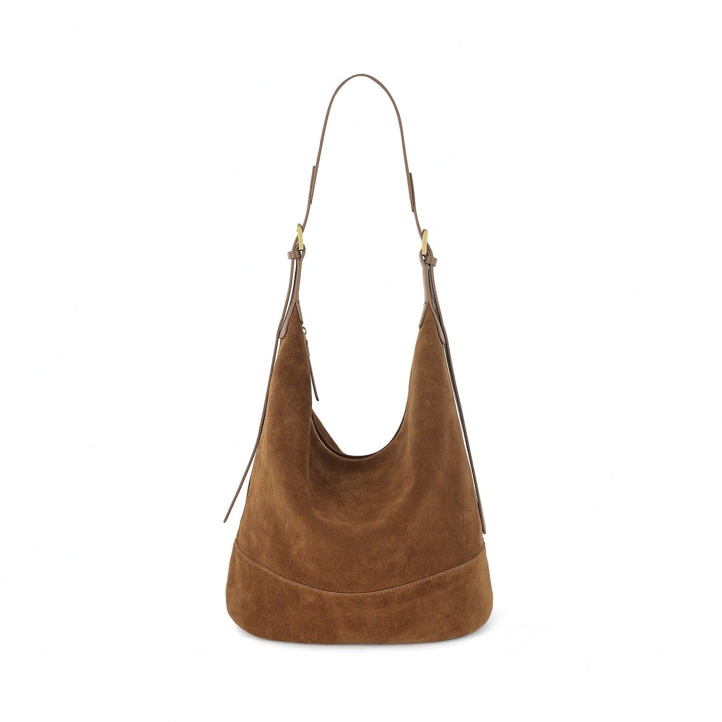 Retro Laid-back Suede Bucket A Versatile Slouchy Commuter Shoulder Or Crossbody Bag Accent Plus