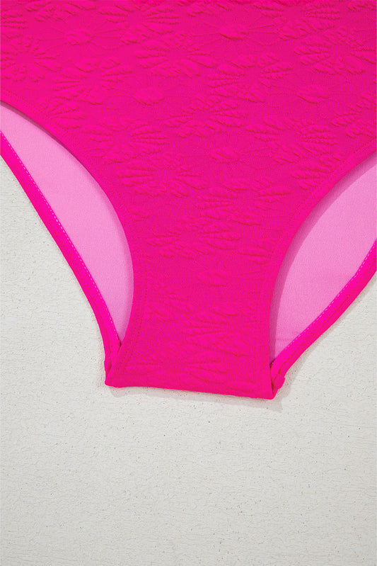 Sofia Knotted 2pcs Bikini Swimsuit Threaded Pear
