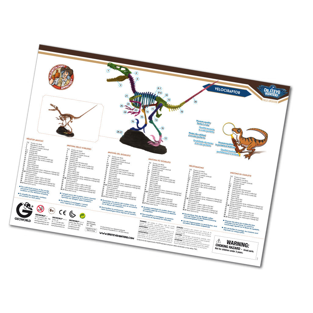 Dr. Steve Hunters GEOWorld Dino Dig Velociraptor Excavation Kit-3