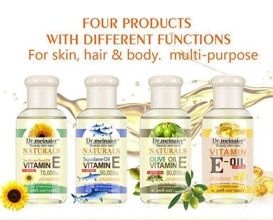 Vitamin E Synthesis Oil Facial Body Hair Care Essential Oil Natural Moisturizing Vegetable LadyShow.Store