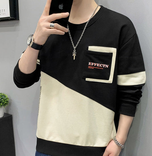 Fleeced Hoodie Pullover For Men With Round Collar LadyShow.Store
