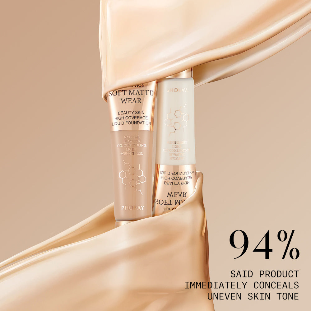 PHOFAY Full Coverage Foundation LadyShow.Store