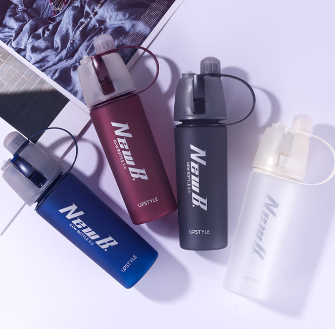 Portable Sports Spray Water Bottle (Plastic) LadyShow.Store