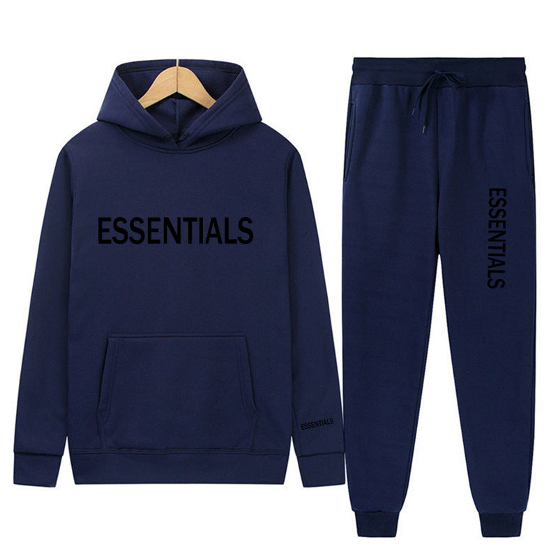 Essentials Sweatshirt Suit Men's and Women's Sweatshirt and Pant 2-Piece Set Hip-Hop Hoodie Suit by LuxuryLifeway