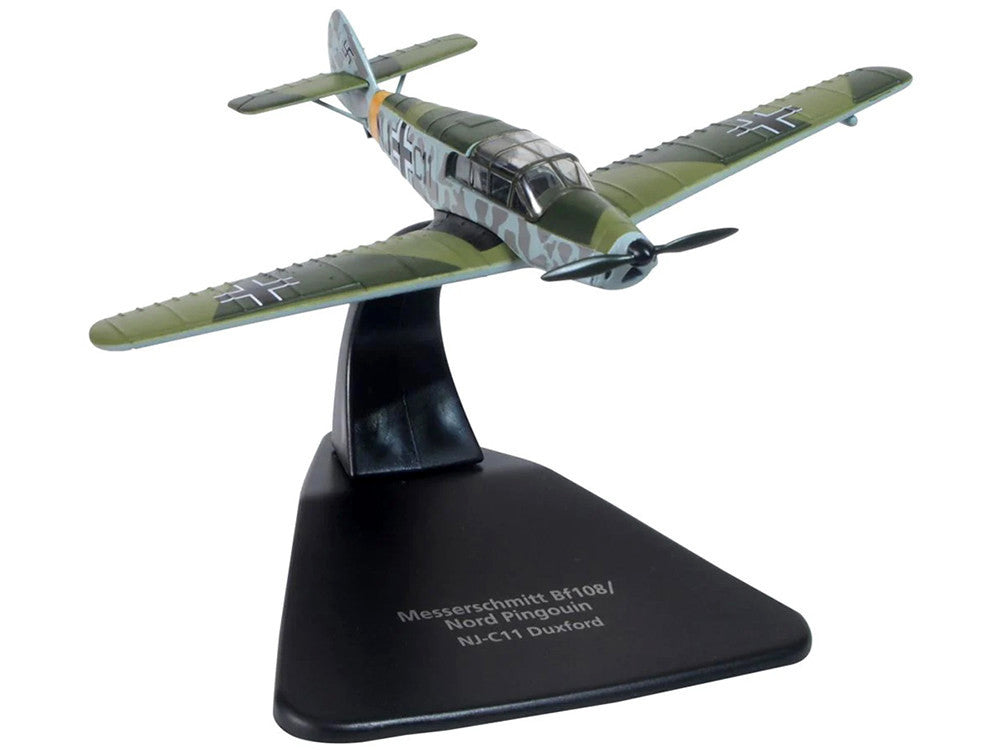 Messerschmitt Bf 108/Nord Pingouin War Plane NJ-C11 Duxford "Oxford Aviation" Series 1/72 Diecast Model Airplane by Oxford Diecast Oxford Diecast