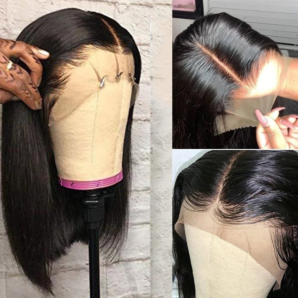 Super Double Drawn 13x4 Brown Lace Frontal Wig CJD