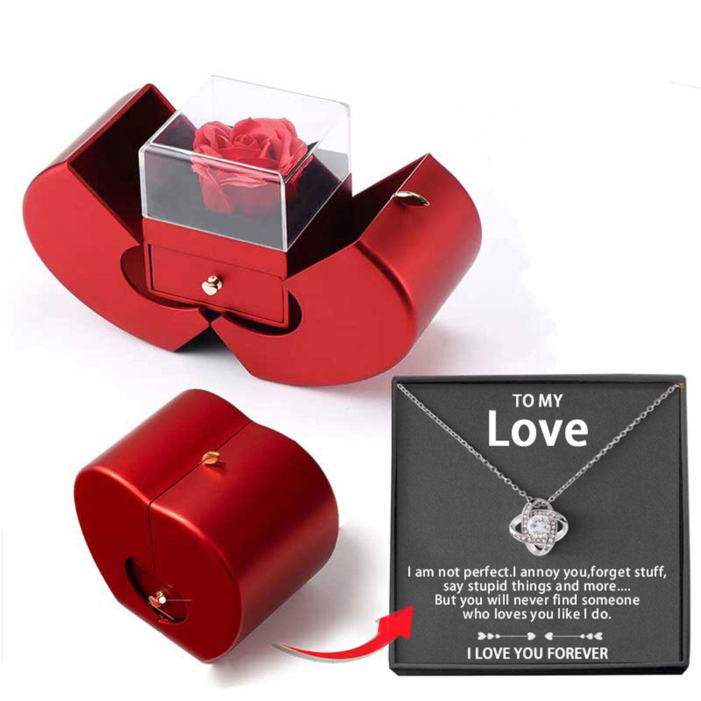 Niche Mother's Day Gift Clavicle Chain Apple Box Set CJD