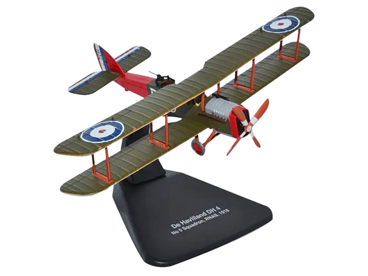 De Havilland DH4 Bomber Plane "5 Squadron Royal Naval Air Service" (1918) "Oxford Aviation" Series 1/72 Diecast Model Airplane by Oxford Diecast Oxford Diecast