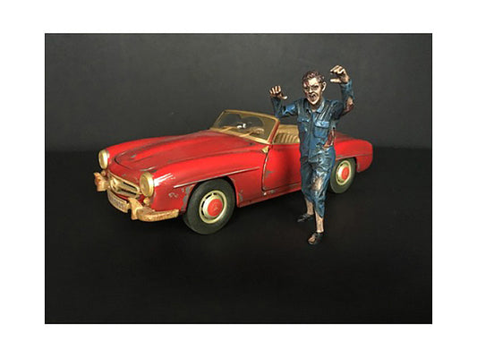Zombie Mechanic Figurine II for 1/24 Scale Models by American Diorama-0
