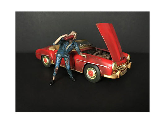 Zombie Mechanic Figurine III for 1/18 Scale Models by American Diorama-0