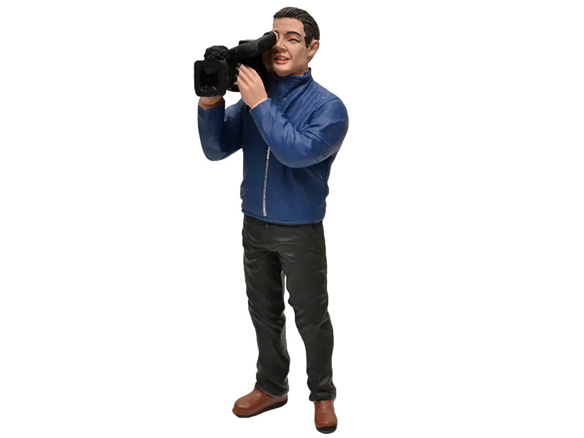 Camera Man Figurine I "Camera Crew" for 1/18 Scale Models by American Diorama American Diorama