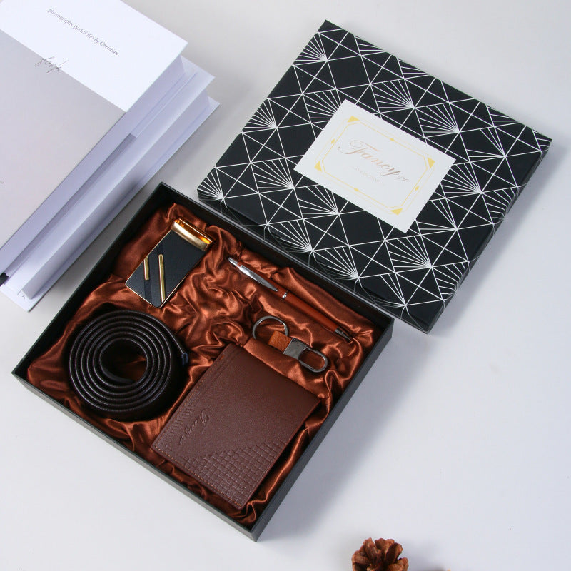Cross-Border Men's Gift Business Gift Suit Belt Wallet For Boyfriend Valentine's Day Christmas Gift CJD