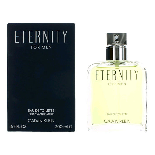 Eternity by Calvin Klein, 6.7 oz Eau De Toilette Spray for Men W2B