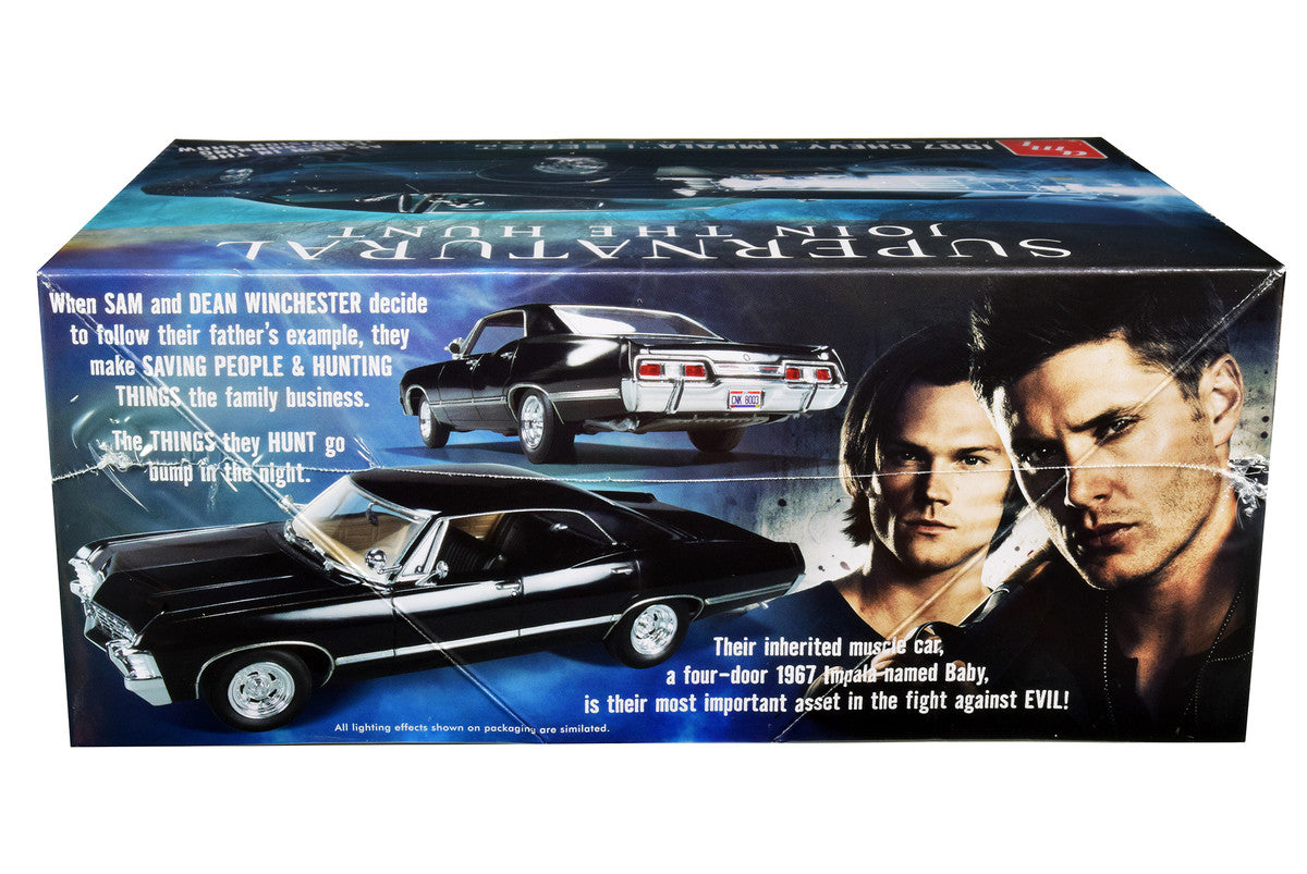 Skill 2 Model Kit 1967 Chevrolet Impala Sport Sedan "Supernatural" (2005) TV Series 1/25 Scale Model by AMT AMT