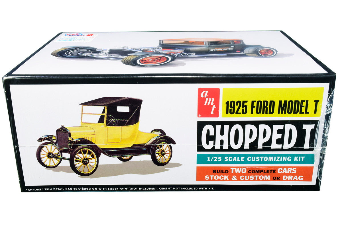 Skill 2 Model Kit 1925 Ford Model T "Chopped" Set of 2 pieces 1/25 Scale Model by AMT AMT