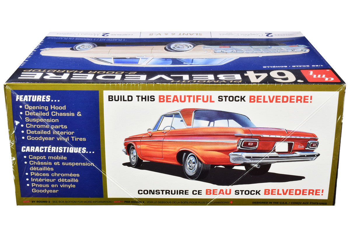 Skill 2 Model Kit 1964 Plymouth Belvedere Coupe Hardtop 1/25 Scale Model by AMT AMT