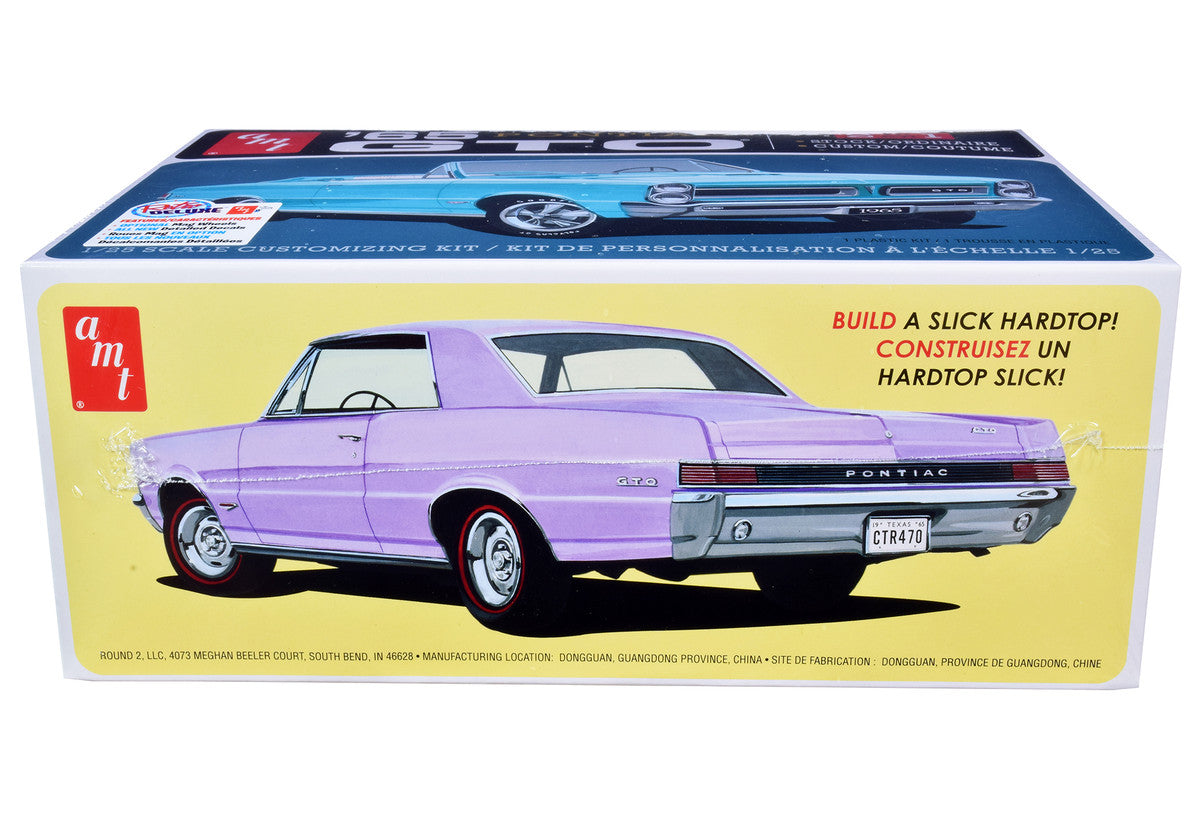 Skill 2 Model Kit 1965 Pontiac GTO 2-in-1 Kit 1/25 Scale Model by AMT AMT