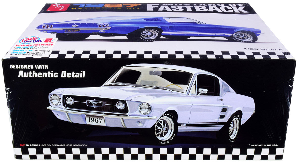Skill 2 Model Kit 1967 Ford Mustang GT Fastback 1/25 Scale Model by AMT AMT