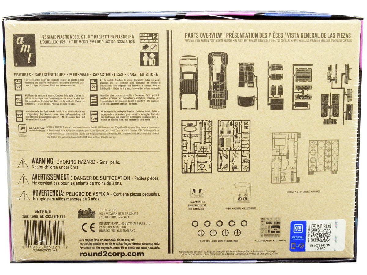 Skill 2 Model Kit 2005 Cadillac Escalade EXT 1/25 Scale Model by AMT AMT