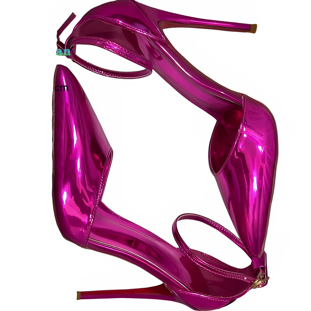 New 12CM 10CM 8CM High Heeled Women's Sandals Sexy Hollow Stiletto Single Shoes Fashion Nightclub Party Female Model Show Pumps Pi-Mart