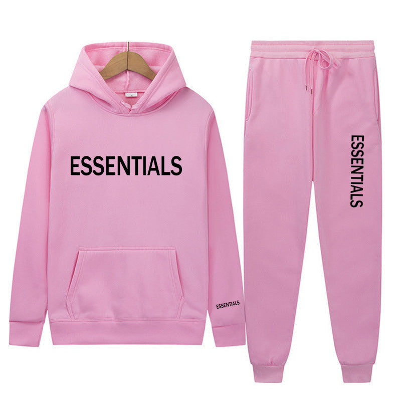 Essentials Sweatshirt Suit Men's and Women's Sweatshirt and Pant 2-Piece Set Hip-Hop Hoodie Suit by LuxuryLifeway