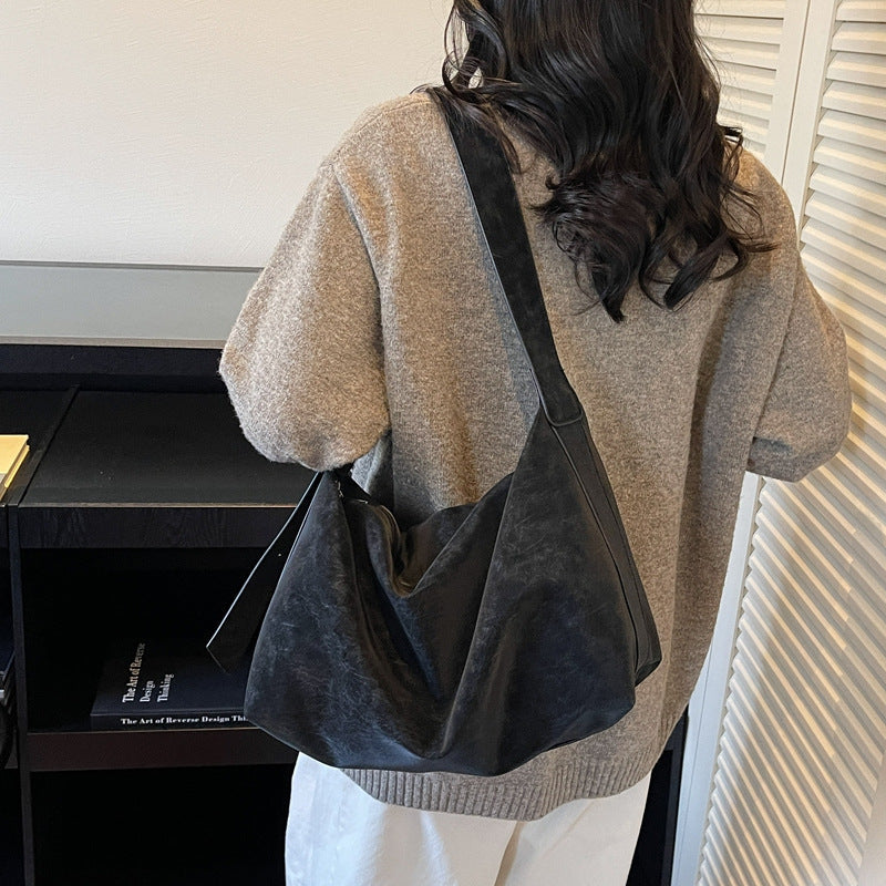 Womens Stylish Casual Minimalist High-Capacity Crossbody Bag LadyShow.Store