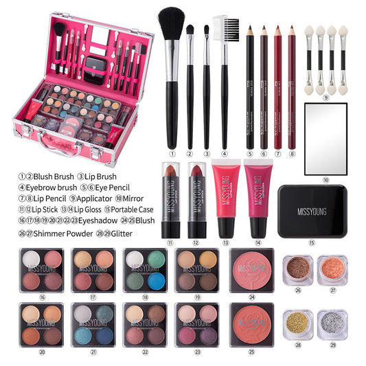 Natural Long Lasting Lipstick Eye Shadow Multifunctional Makeup Set LadyShow.Store