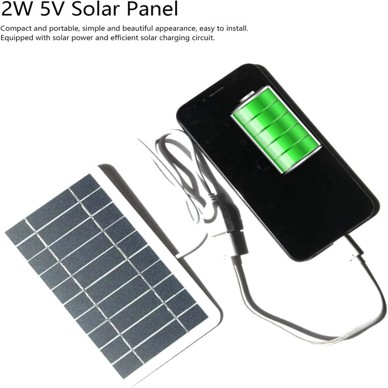 Portable 2W Solar Panel USB Charger Best YouTube Store