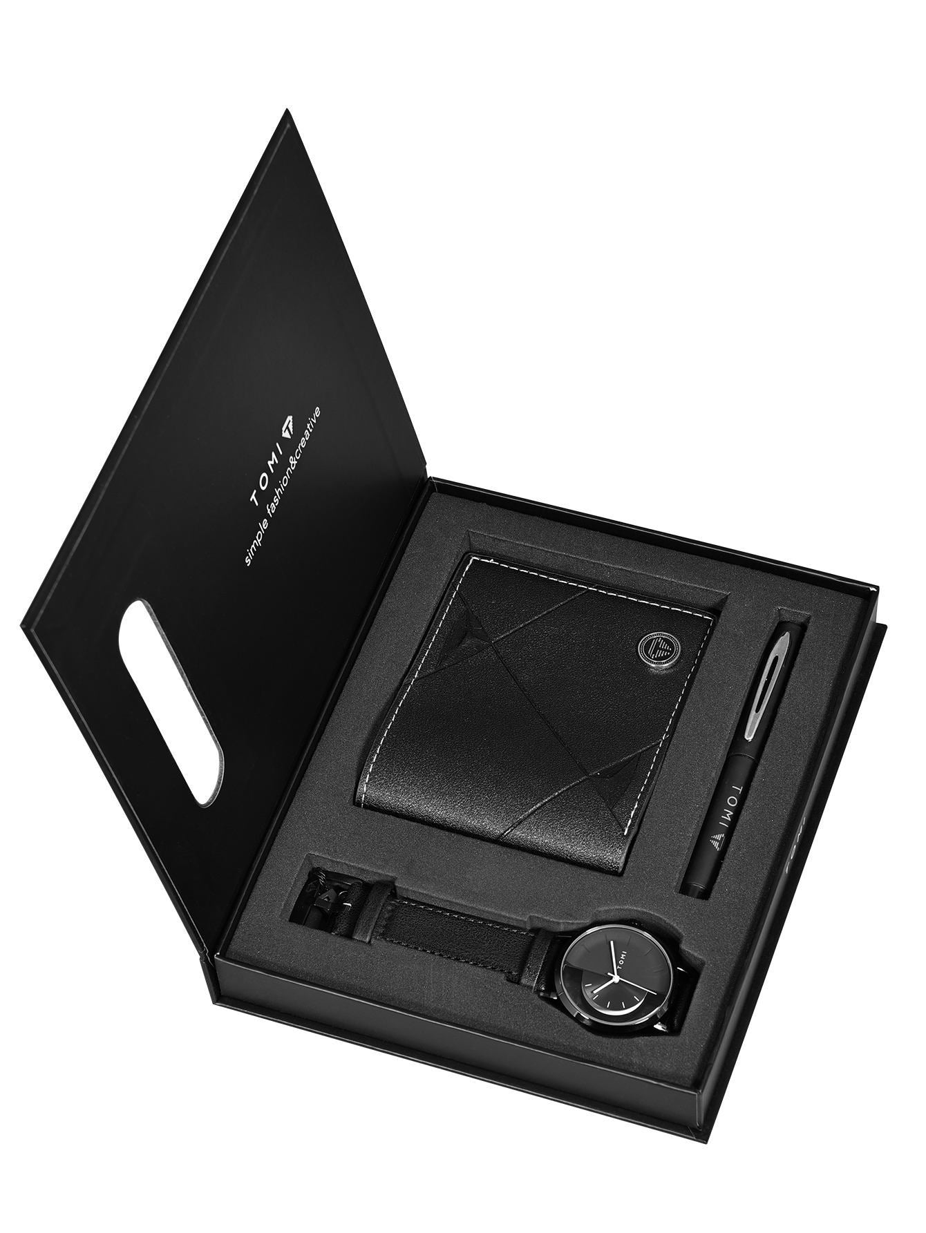 Men's Business Wallet Quartz Watch Set Best YouTube Store