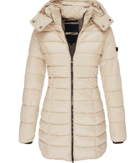 Mid-length Slim-fit Quilted Jacket LadyShow.Store