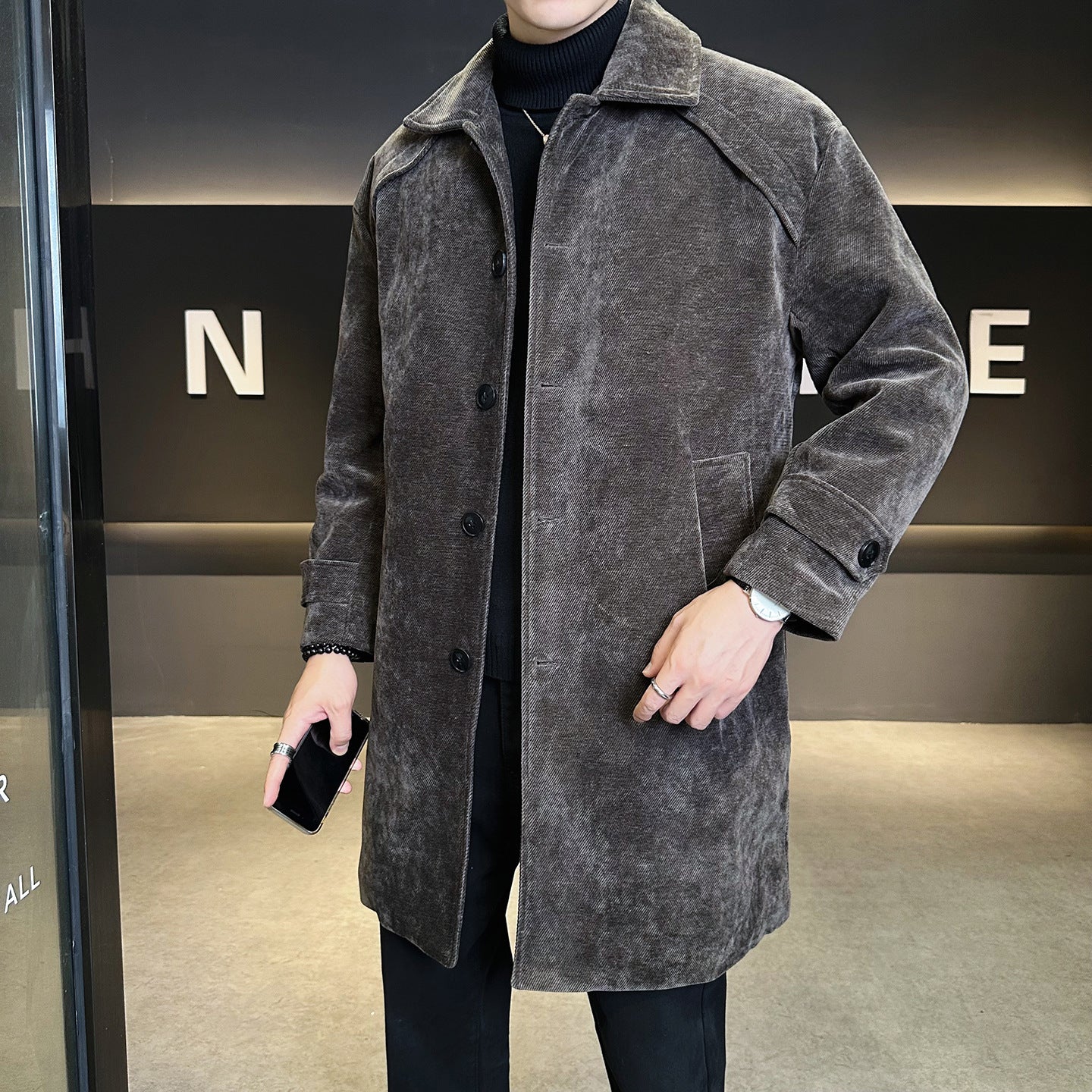 Long Chenille Cotton Wool Coat Thickened Windproof Jacket Best YouTube Store