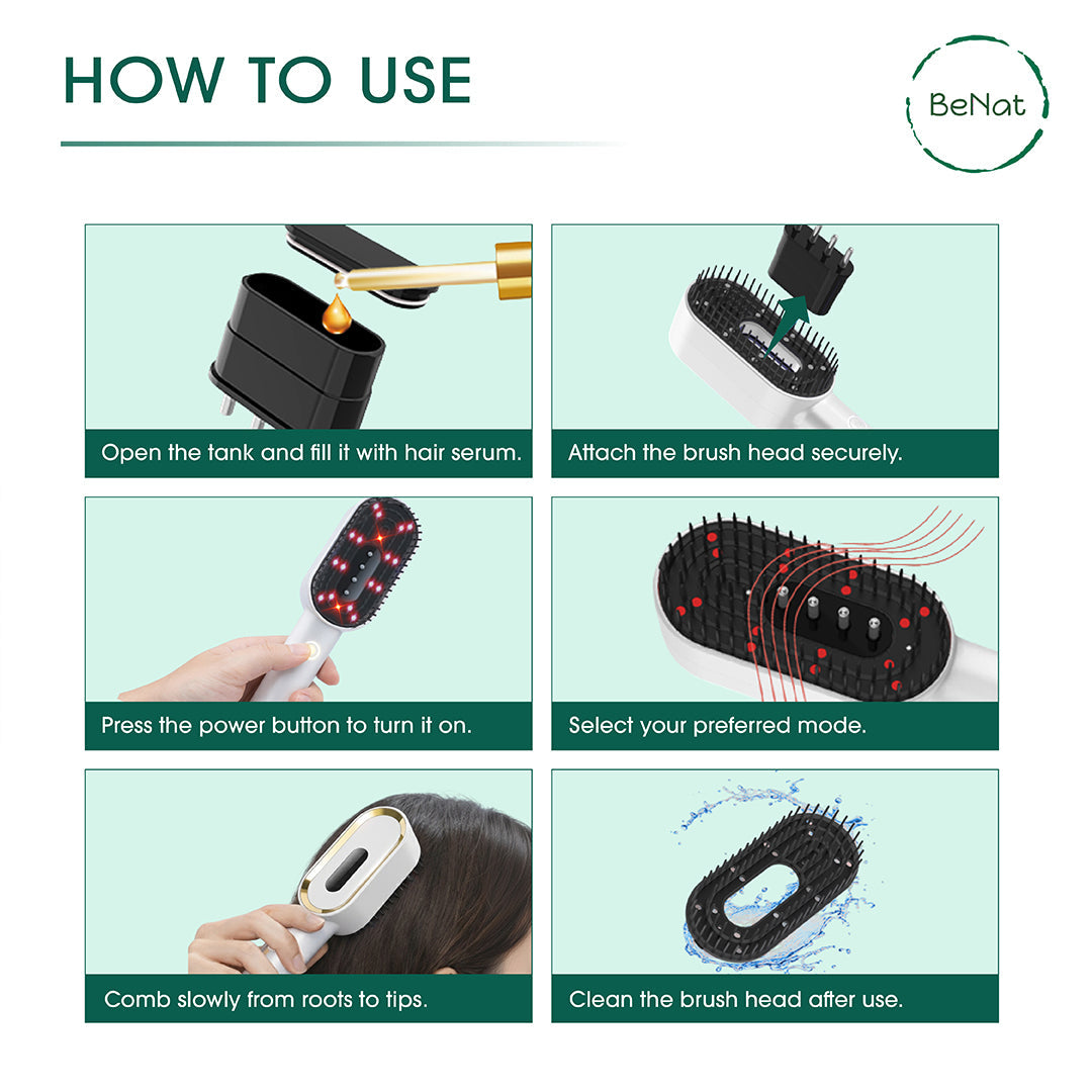 Multi-Functional 3-in-1 Scalp Massager and Oil Applicator Brush LuxuryLifeWay Online Store