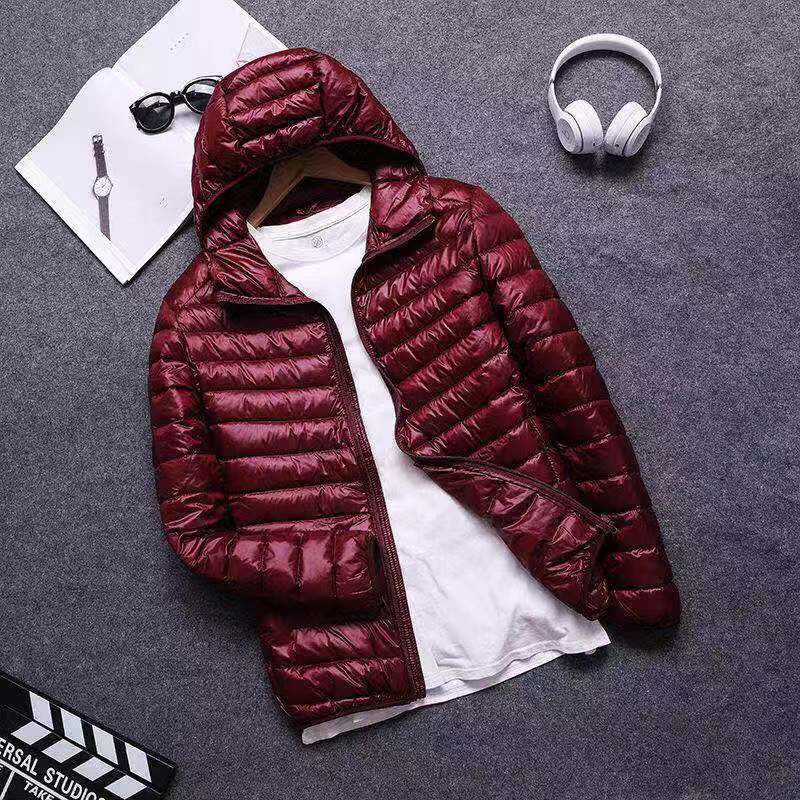 Men's Lightweight Cotton-Padded Jacket with Hood Pi-Mart