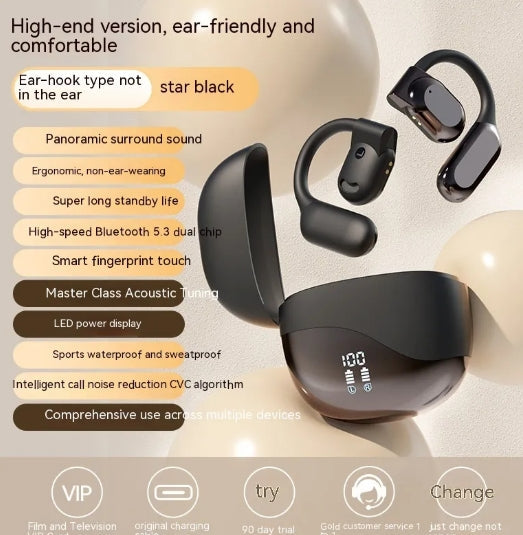 Wireless Ear Hook Bluetooth Headset LuxuryLifeWay Online Store