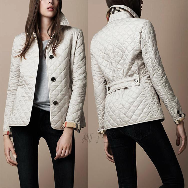 Fashionable Elegant Lapel Cotton-padded Jacket LadyShow.Store
