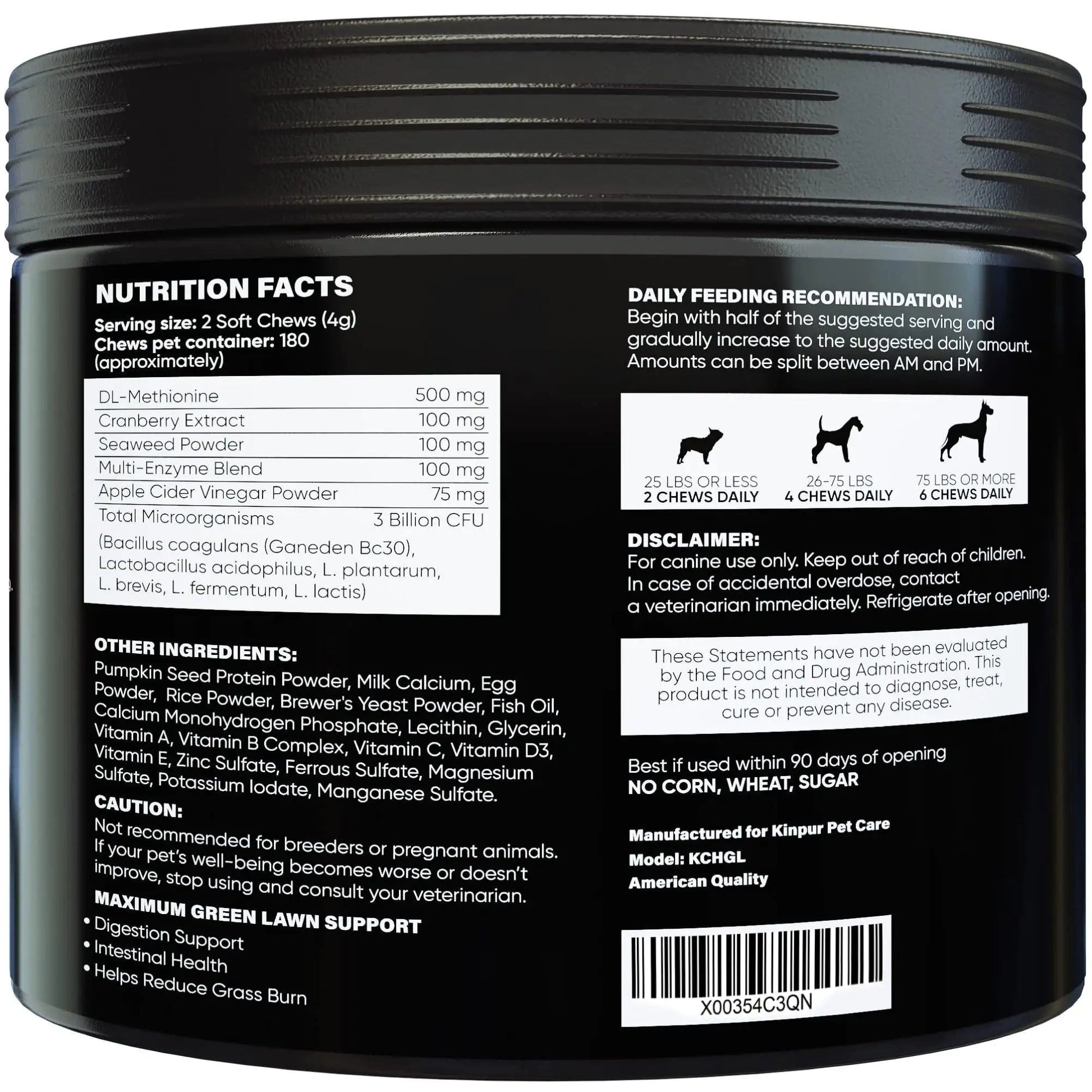 Green Lawn Chews for Dogs   Cranberry ACV Digestive Enzymes   Natural Dog Urine Best YouTube Store