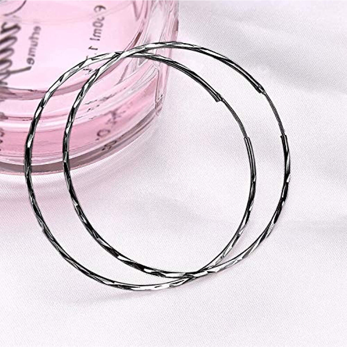 Sterling Silver Classic Hoop Drop Earrings Jewelry Gifts for Women 20mm LadyShow.Store