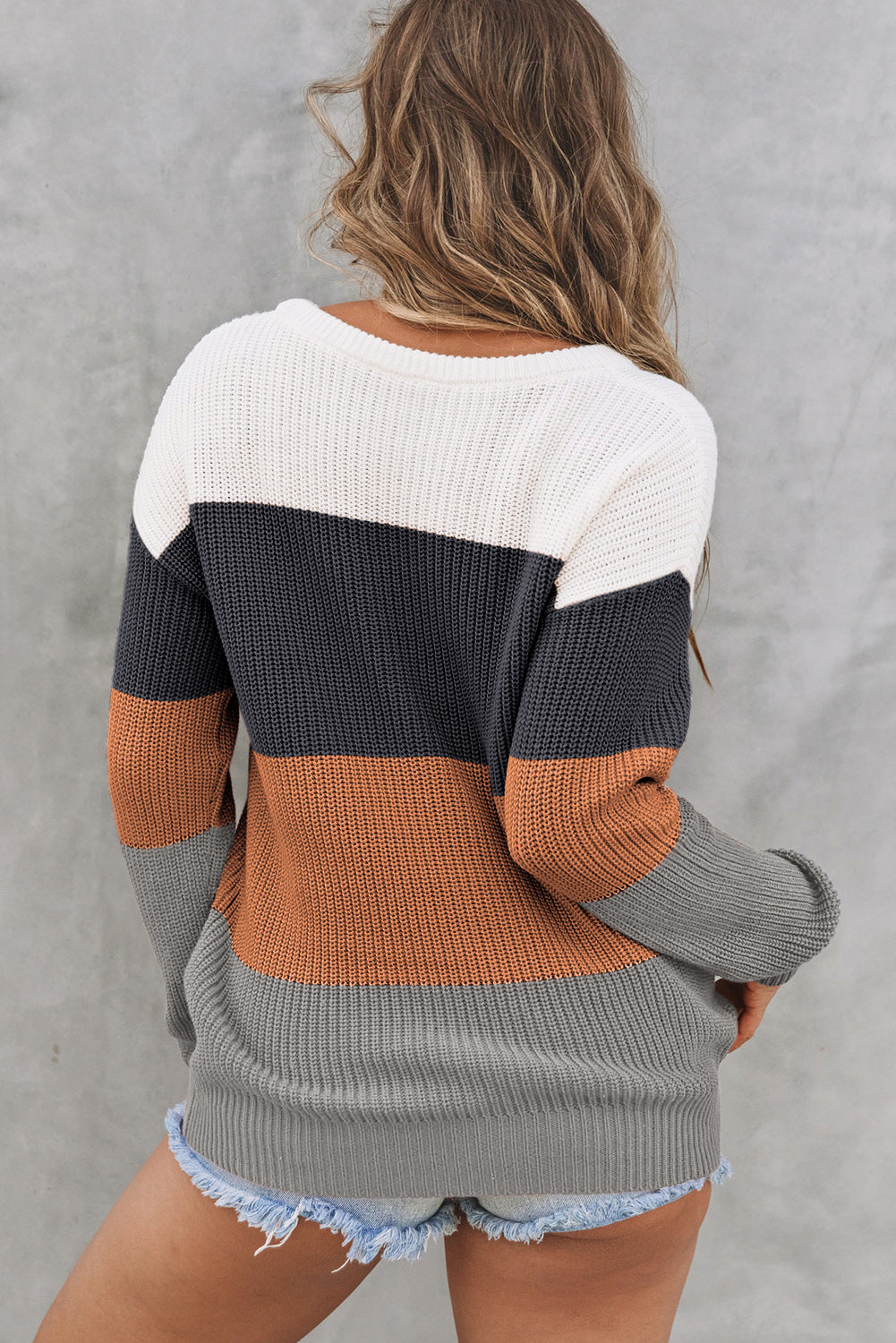 Millie Knitted O Pullover Sweater-1