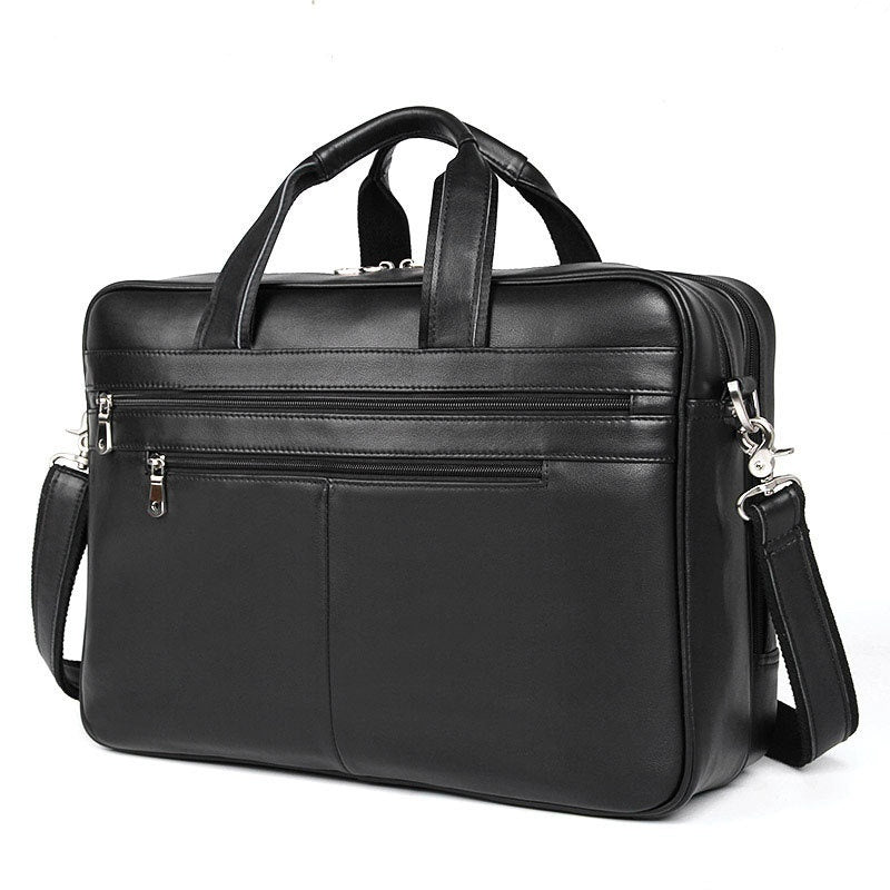 Leather Handbag Briefcase Napa Leather Comfortable Texture Men's Real-leather Bag CJD