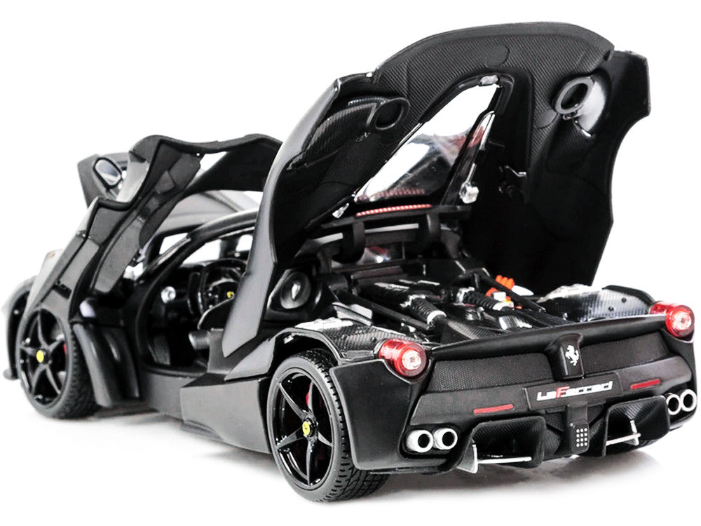 Ferrari LaFerrari F70 Matt Black "Signature Series" 1/18 Diecast Model Car by Bburago Bburago