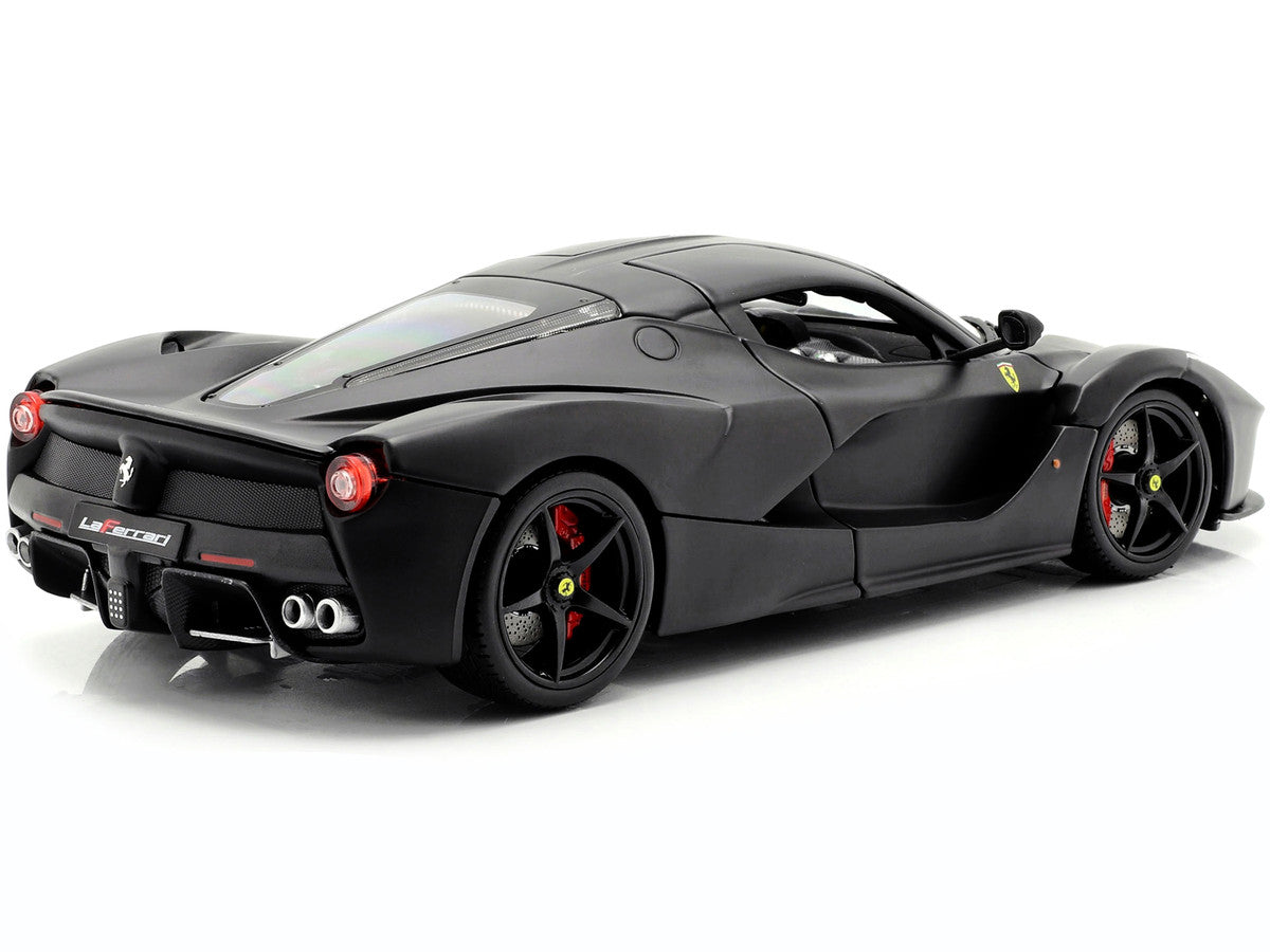 Ferrari LaFerrari F70 Matt Black "Signature Series" 1/18 Diecast Model Car by Bburago Bburago