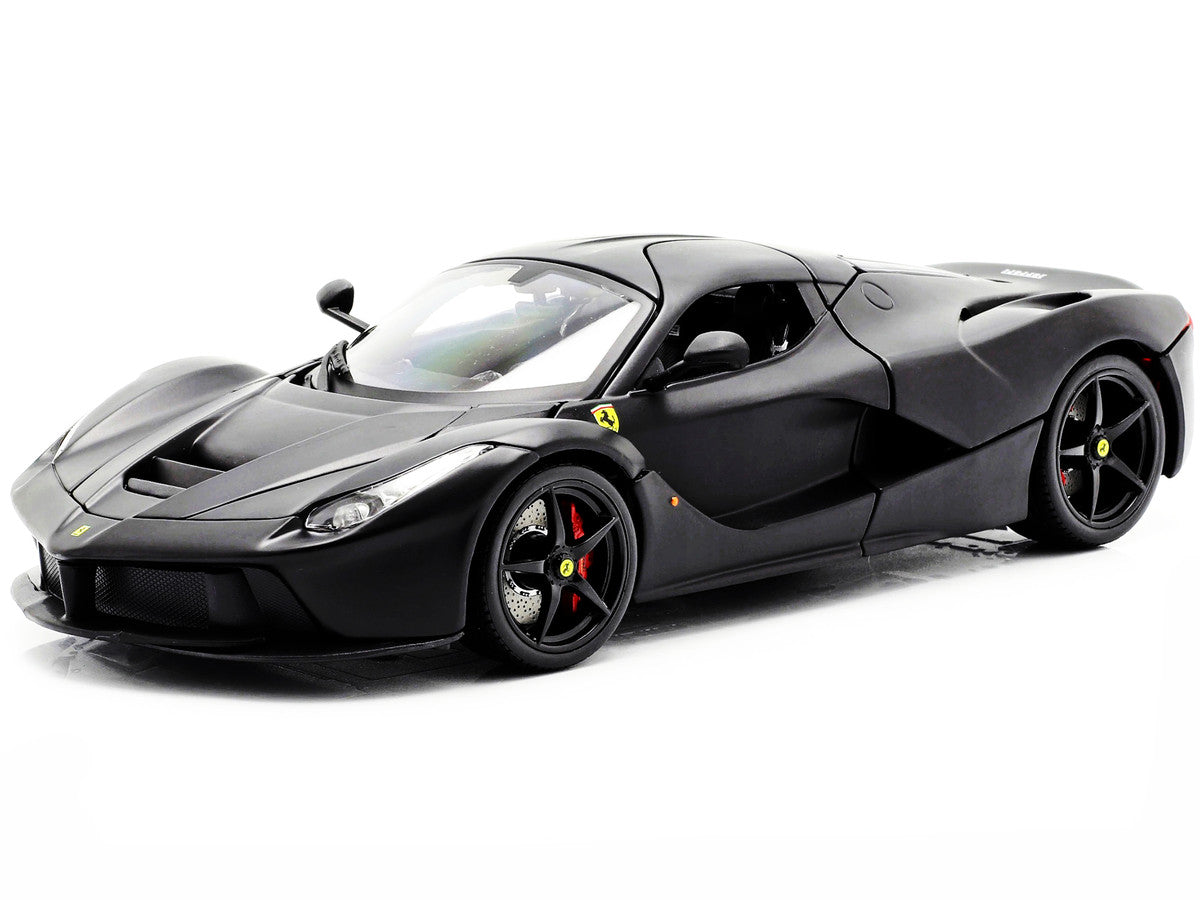 Ferrari LaFerrari F70 Matt Black "Signature Series" 1/18 Diecast Model Car by Bburago Bburago
